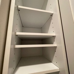 姿見付きスリム靴箱(白)の画像