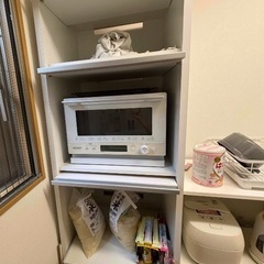 【配送可】【美品】ディノスのキッチン棚　高さ180の画像