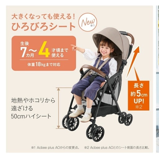 新品　未開封　コンビ　ベビーカー　Acbee plus MA アクビィプラス