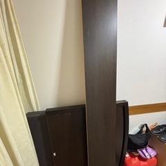 シングルベッド　木目の画像