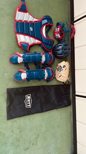 軟式少年野球用キャッチャー防具セット&キャッチャーミット