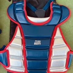 軟式少年野球用キャッチャー防具セット&キャッチャーミットの画像