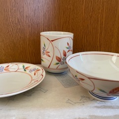 【新品未使用】湯呑み、小皿、お茶碗（全部セット）の画像