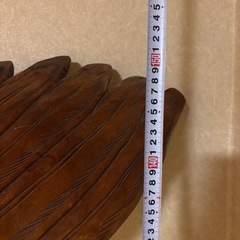 鷲 木製 木彫り 彫刻 置き物 オブジェ ヴィンテージの画像