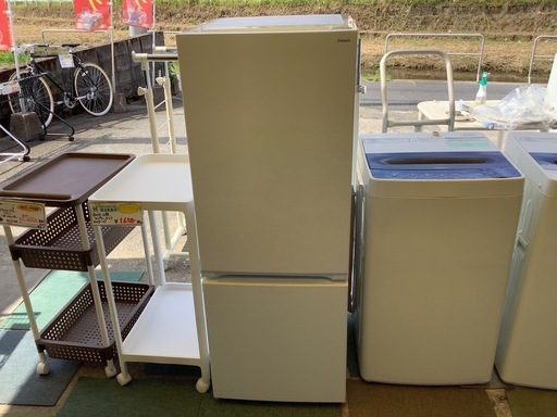 【リサイクルサービス八光】2023年製　yselect YRZF15J ヤマダオリジナル ２ドア冷蔵庫 (156L・右開き) ホワイト