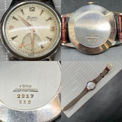 O328 可動 Mondia（モンディア）アンティーク 手巻き 腕時計17 JEWELS INCABLOC　SS 2217 212メンズウォッチ　ベルト社外の画像