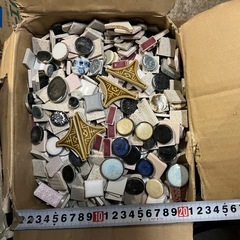 モザイクタイル 大量 レトロタイル ハンドメイドの画像