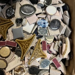 モザイクタイル 大量 レトロタイル ハンドメイドの画像