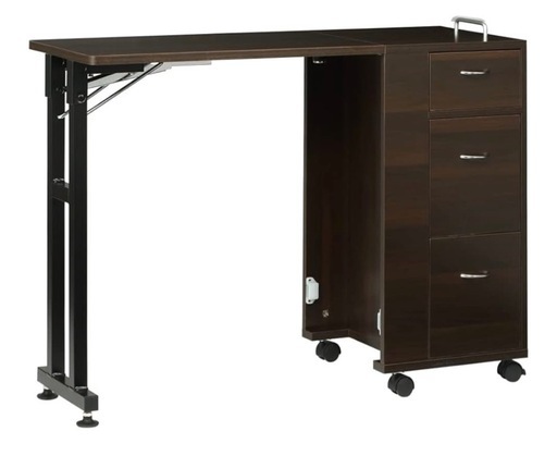 折りたたみテーブル スリムデスクキャスター