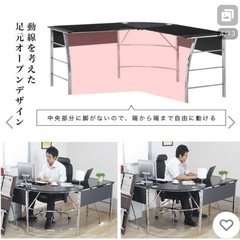 本日のみお値下げ！L字パソコンデスクの画像