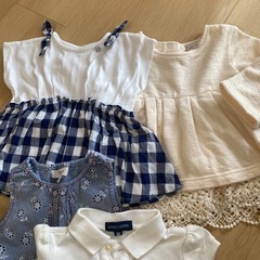 ベビー服80サイズ　夏、冬服の画像