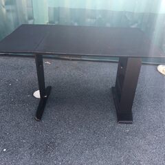 JM20328K) 折畳テーブル＜幅：約92~122cm 高さ：約72cm 奥行：約76m＞中古品【取りに来られる方限定】　 -の画像