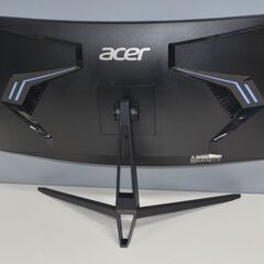 中古美品 ACER ED343CUR V3bmiippx 34型ワイド 湾曲液晶ディスプレイ UWQHD 確認済の画像