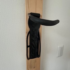 木製 自転車スタンド 壁掛け式　吊り収納の画像