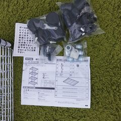 未使用 ニトリ スチールシェルフ 4段 CMSｰ6146ｰ4 スチールラック メタルラック キャスター付き 箱無し　/UJ-1349 1Fの画像