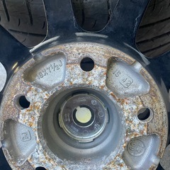 中古　アルミホイール　タイヤセット　18インチ　7.5J+42 114.3の画像