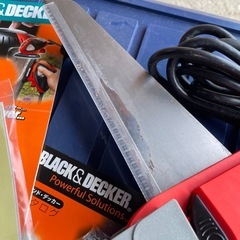 電動ノコギリ　ジグソー　brack&decker ブラックアンドデッカー　コンテナケース付きの画像