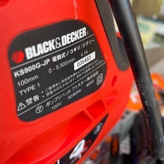 電動ノコギリ　ジグソー　brack&decker ブラックアンドデッカー　コンテナケース付きの画像