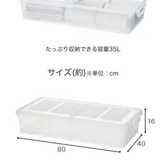 キャスター付き収納ケース4個セットの画像