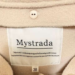 Mystrada フード付きポケットファーコート　モカピンク　マイストラーダの画像