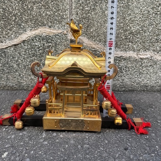 金神輿 ミニチュア置物 約35cm (リョースケ) 玉造のインテリア雑貨