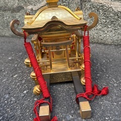 金神輿 ミニチュア置物 約35cmの画像