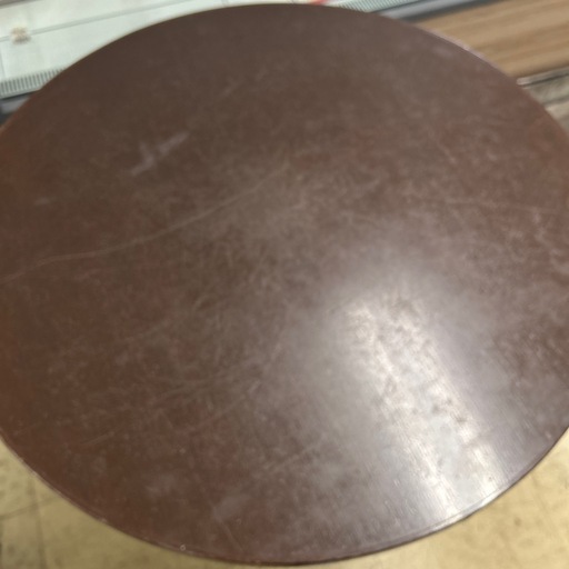 6667①木製 古樽 バレルテーブル 直径約80㎝ 高さ約103㎝ キャスター