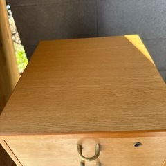 木製 小引き出し 6段 ※鍵有りアケボノ 引出し  レターケース 書類ケース の画像