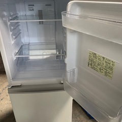 040シャープ 137L 2ドアノンフロン冷蔵庫 keyword キーワードホワイト SJ14E4KW 2017年製【美品 メンテナンス済】
の画像
