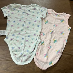 【あげます】ユニクロ ベビーロンパース 70cmの画像
