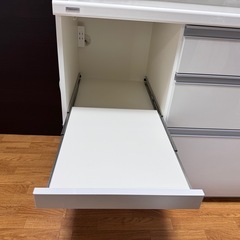 パモウナ　食器棚　ホワイト　LF-1200Rの画像