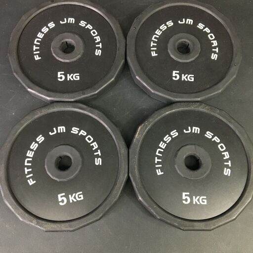 10/12終 FITNESS JM SPORTS ダンベル シャフトセット 5kg×4 20kg