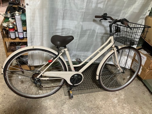 【27インチ シティサイクル オートライト/６段変速】すぐお乗り頂けます！整備済！一部地域送料無料！
