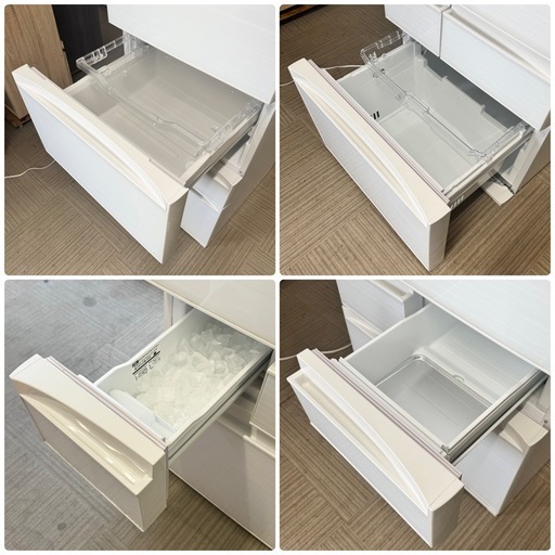 【超美品‼️】東芝 2020年製 411Lノンフロン冷凍冷蔵庫 ベジータ 自動製氷 高級ガラスドア タッチオープン グランホワイト♪