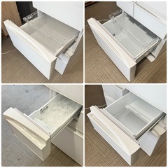 【超美品‼️】東芝 2020年製 411Lノンフロン冷凍冷蔵庫 ベジータ 自動製氷 高級ガラスドア タッチオープン グランホワイト♪の画像