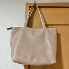 レディース トートバッグ ピンクベージュの画像