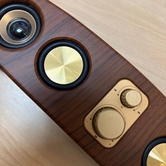 即日受渡‼️　Bluetooth スピーカー ワイヤレス Type-C 充電 持ち運び可能 無線木目調 家電 インテリア 音楽 ミュージック の画像