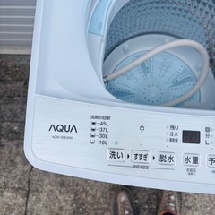 【早い物勝ち！】2025年製 AQUA 洗濯機 AQW-S5E4 5kg 1度だけ使用の画像