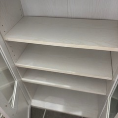 ニトリ　キャビネット　棚　収納　ホワイトの画像
