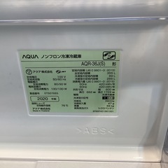 【取りに来られる方限定】AQUA 4ドア冷蔵庫　2020年製の画像