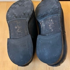 SCOTCH GRAIN ブラックレザーシューズ　28cm EEEの画像