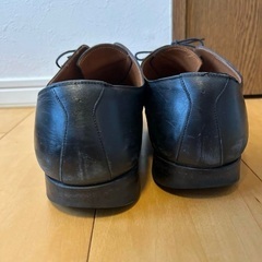 SCOTCH GRAIN ブラックレザーシューズ　28cm EEEの画像