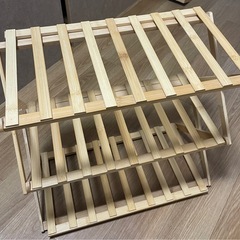 UPSTORE シューズラック（折りたたみ式・組立不要）の画像