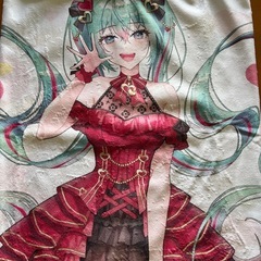 ⭐️初音ミク みんなのくじフード付き タオルの画像