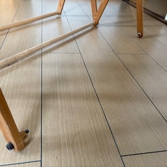 DIYハンドメイド 折りたたみ式木製ハンガーラック 物干し 布団干しの画像