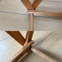 DIYハンドメイド 折りたたみ式木製ハンガーラック 物干し 布団干しの画像