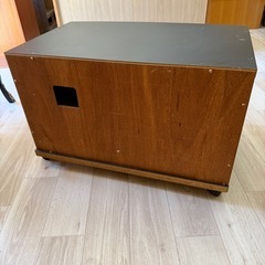 レトロ　テレビ台　ガラス戸　キャスター付の画像