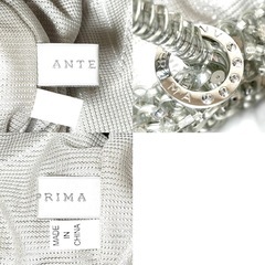 【未使用品】ANTEPRIMA アンテプリマ スクエア グリッター ワイヤーバッグ シルバーの画像