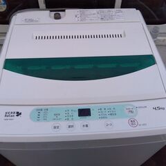 ヤマダ電機 4.5kg 全自動洗濯機 YWM-T45A1 2018年製の画像