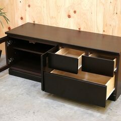 ≪yt2058ジ≫ ニトリ TV台 ローボード モカ2 120LB 幅120cm 高さ47cm ダークブラウン AVボード/TVボード/テレビ台/中古家具/宮城県仙台市 71003-09の画像
